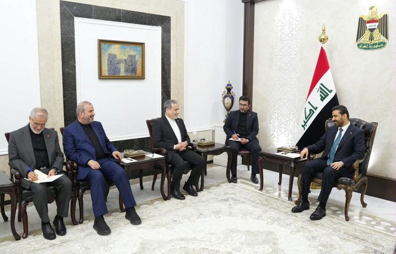 Iraqi Prime Minister Ali al-Zaidi meets Iranian Foreign Minister Abbas Araqchi in Baghdad