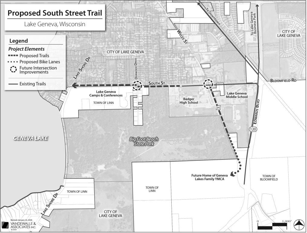 Lake Geneva officials have applied for a $1.2 million grant to extend the South Street trail (copy)