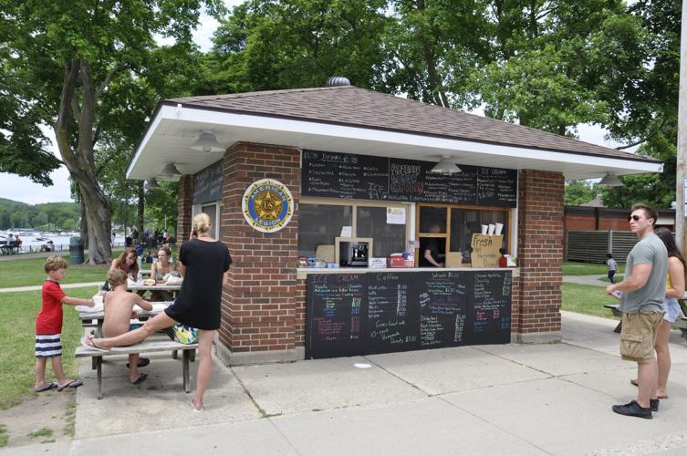 Lake Geneva canteen on the lakefront