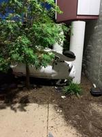 A single-engine plane crashed into a building near Batten International Airport Monday evening.