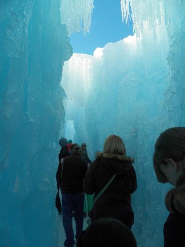 Crowds flock to Midway, Utah every winter to view the community's impressive ice structure