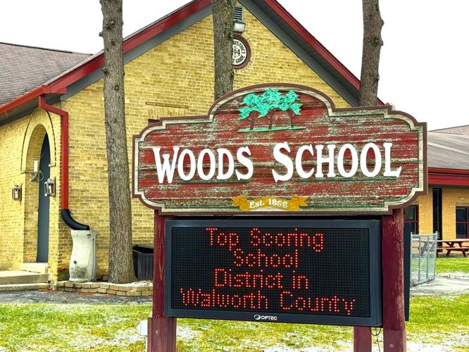 Grades 4K-8 Woods School, N2575 Snake Rd. in the Town of Geneva