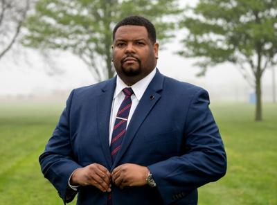 John Tate II in Racine park, AP photo