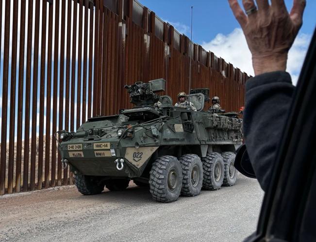 Stryker at Arizona border