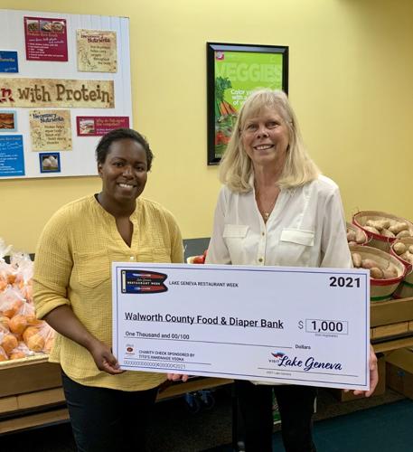 Walworth County Food & Diaper Bank received a $1,000