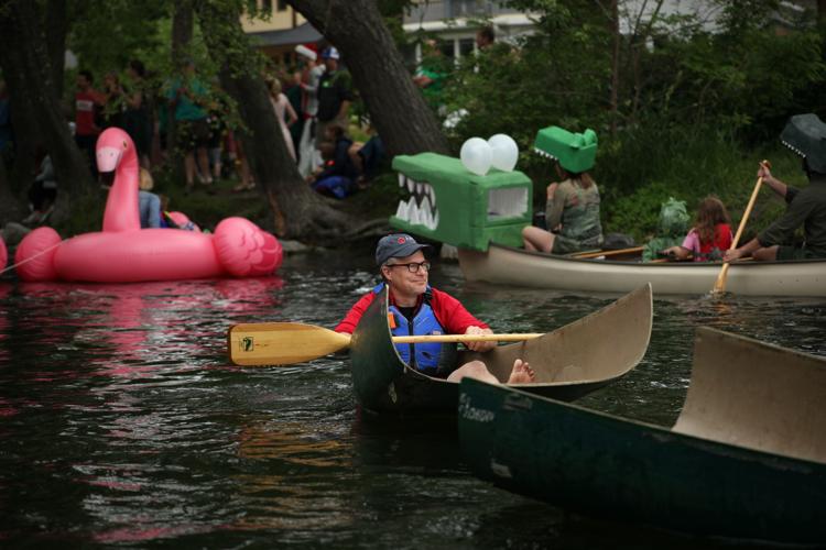 Half a canoe