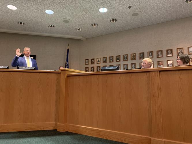 Todd Krause is sworn in as Lake Geneva's mayor