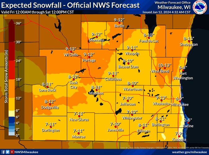 Expected snow totals southern Wisconsin 1-12-24 to 1-13-24.png