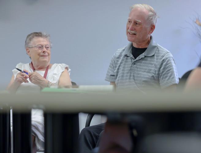 Arlene and Dave talking