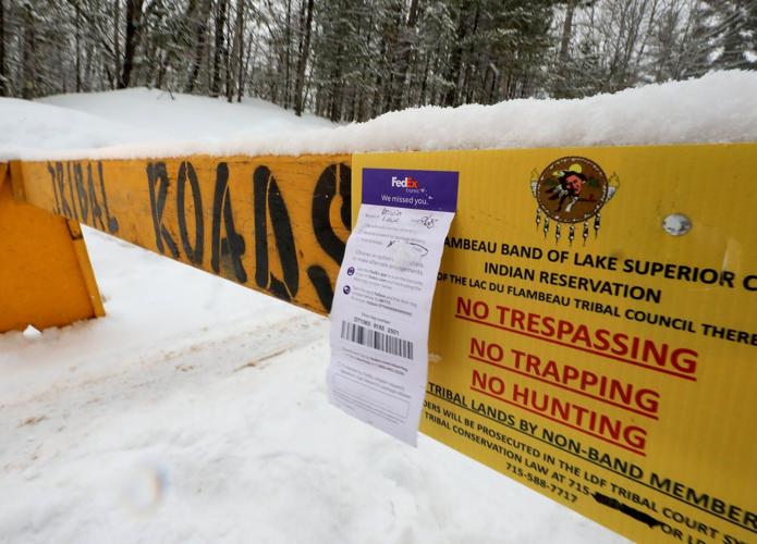 The barricades of Lac du Flambeau