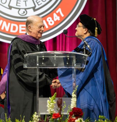 Robert Cornog receives honorary degree from Carthage College