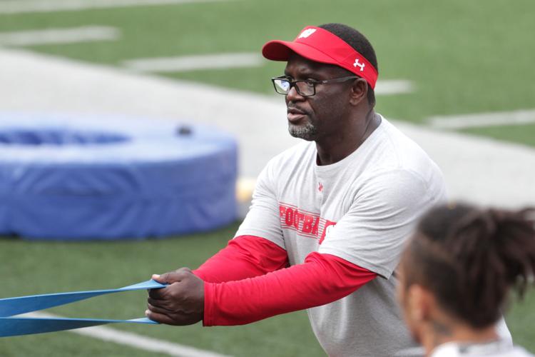 Wisconsin running backs coach Gary Brown