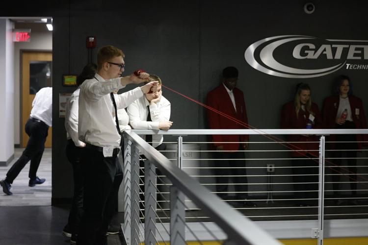 Jakob Loecher competes in team engineering challenge