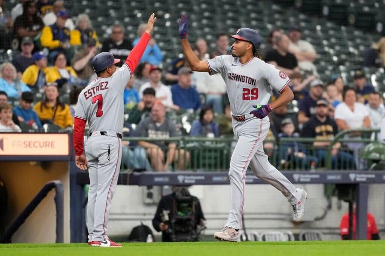Nationals Brewers Baseball