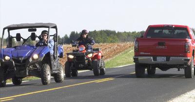 UTV and ATV on public road in DOT image