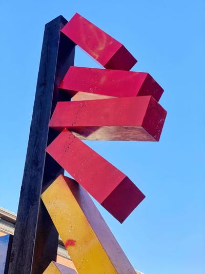 Fire Fall sculpture