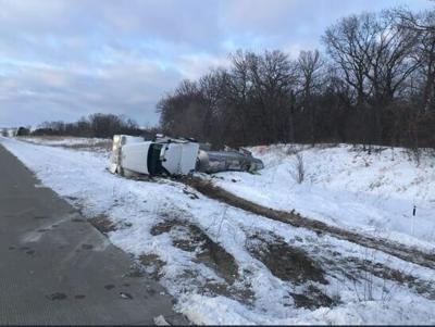 Tanker crash, Lakeside Fire-Rescue photo