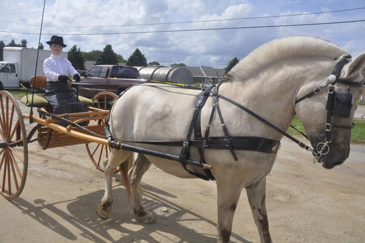 Rachel Haggerty on horse at county fair 2018
