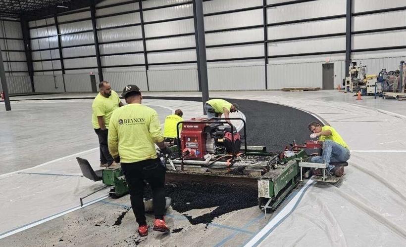 Indoor track installation