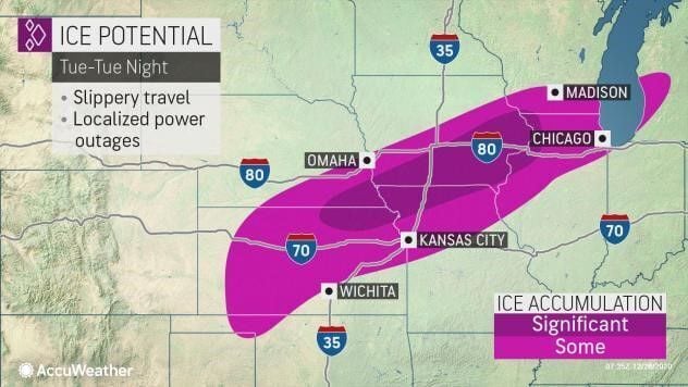 Ice potential by AccuWeather