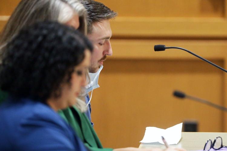 Halderson reads statement