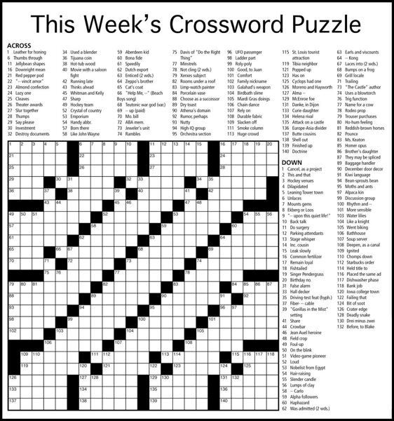 Crosswords online outlet