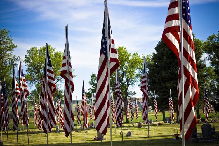 Park City Memorial Day ceremony features row of flags, Laurel's