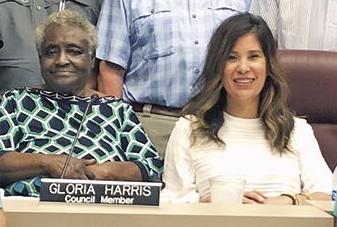 District 1 Councilwoman Anisa Vasquez and District 2 Councilwoman Gloria Harris