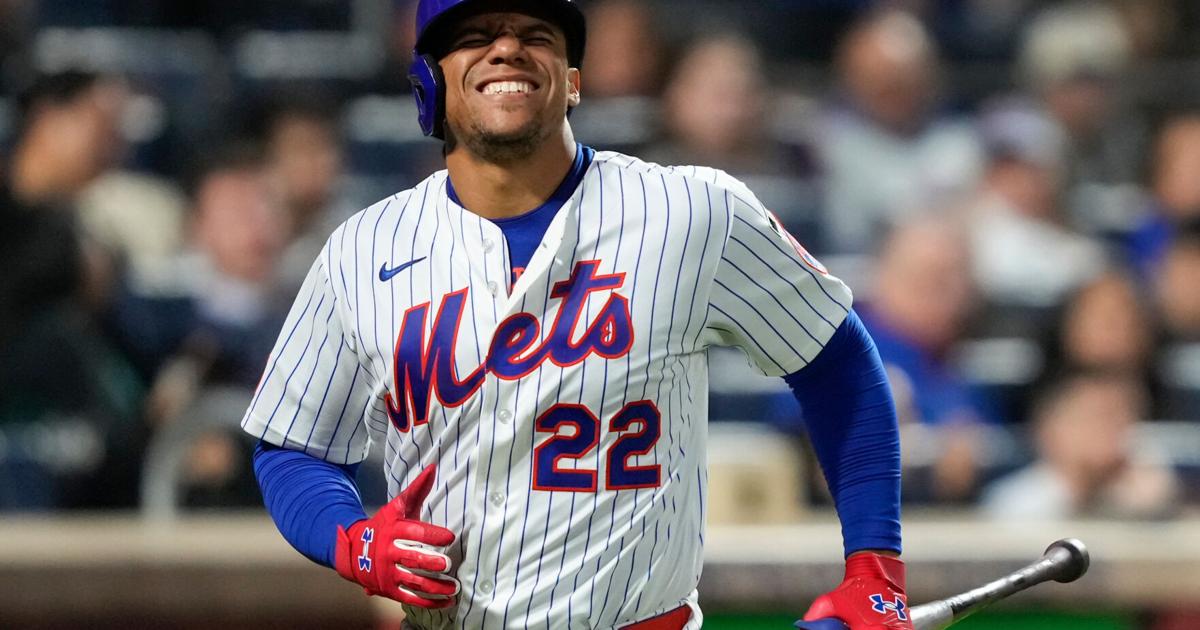 Mets' Juan Soto leaves game after fouling ball off right ankle | Nation ...