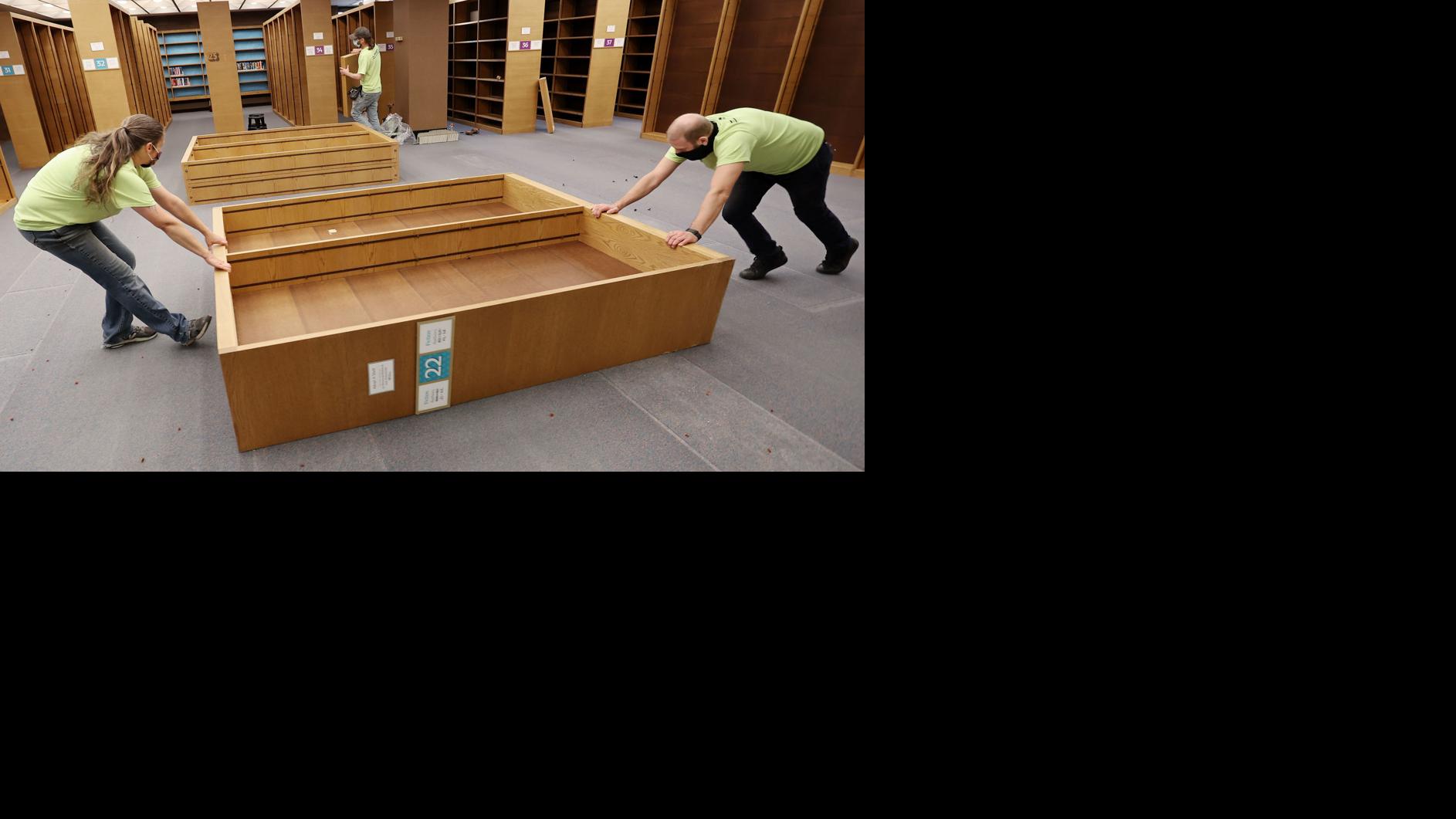 Eau Claire library's books packed up for move Front Page