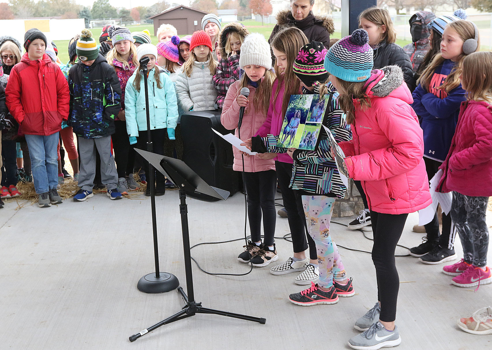 Halmstad Elementary pavilion dedicated to honor Girl Scouts