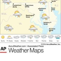 AP FF MDDE0520 WEATHER MAP | Nation & World | leadertelegram.com
