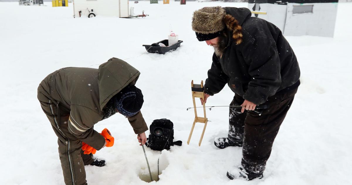 Back on ice Winter fishing returns in force to Lake Altoona Front