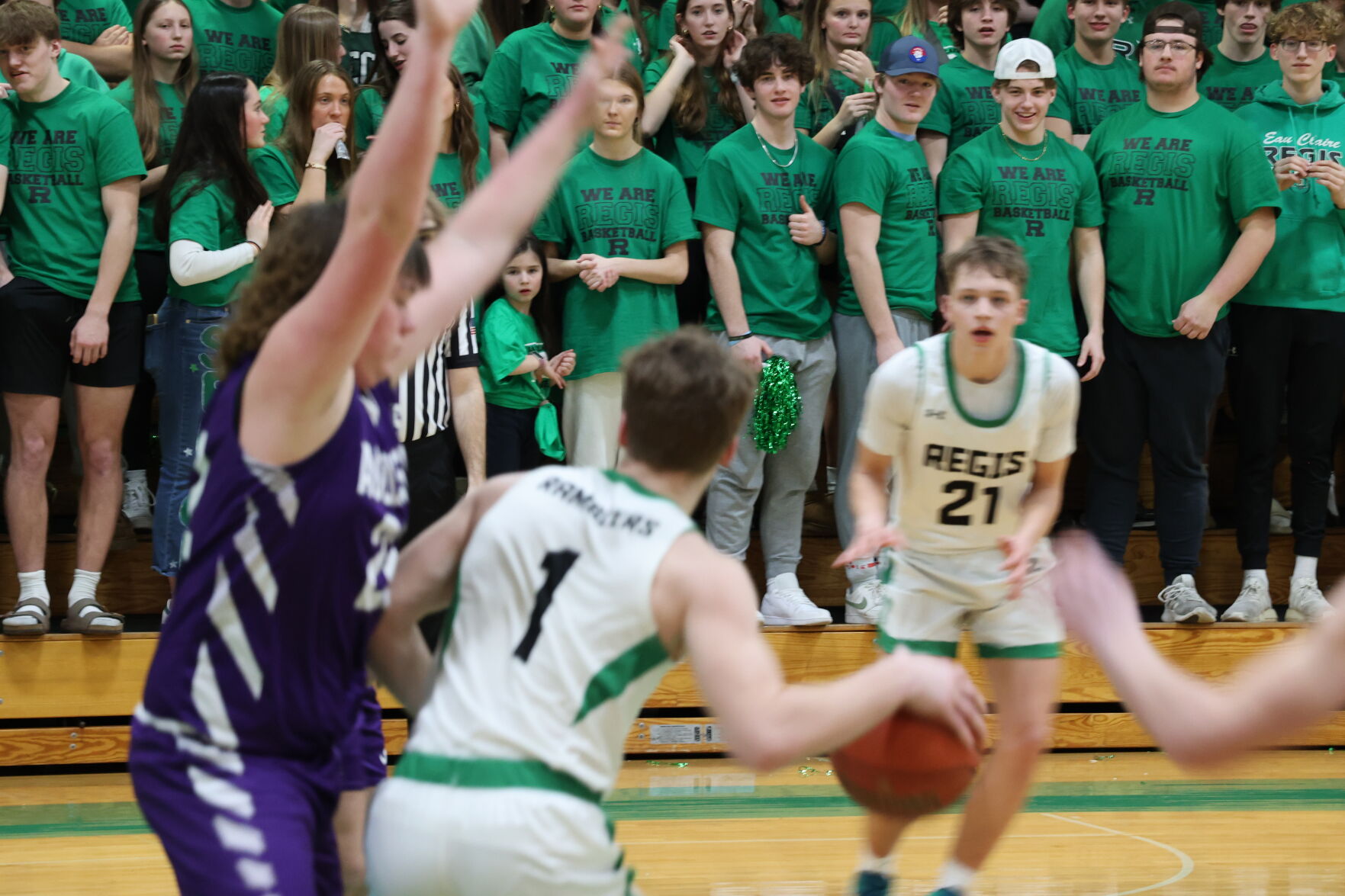 Regis Ramblers Dominate Augusta With Convincing 78-38 Victory in Boys Basketball Regional Quarterfinals