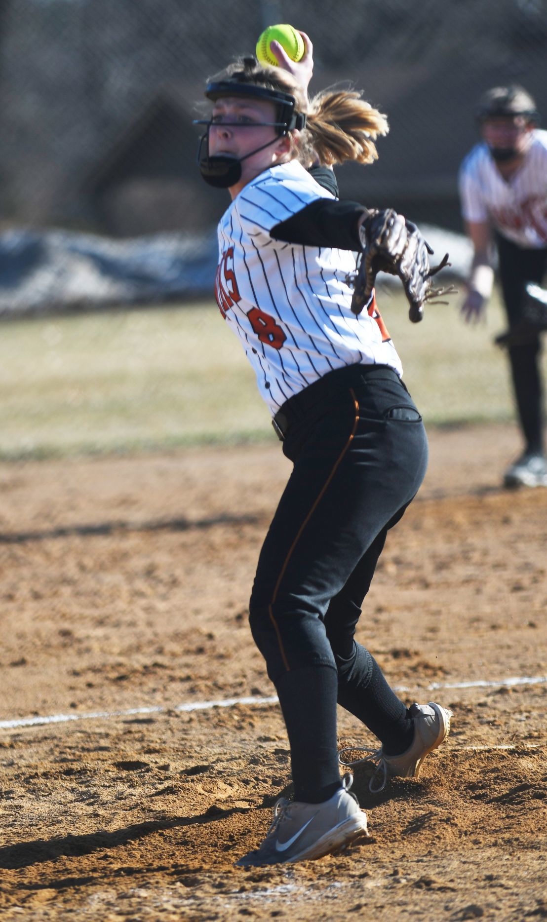 Prep softball Bloomer's Olson dazzles from the circle Front Page