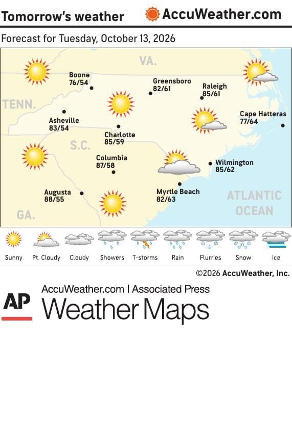 AP CC NC1012 WEATHER MAP | Nation & World | leadertelegram.com