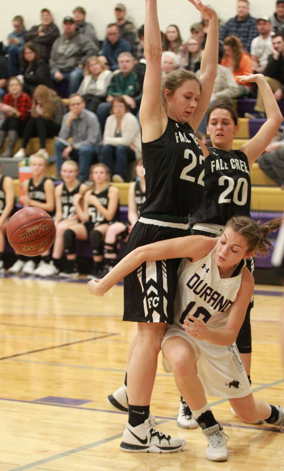 Girls hoops Hurlburt dominates for Durand in key D4 matchup against