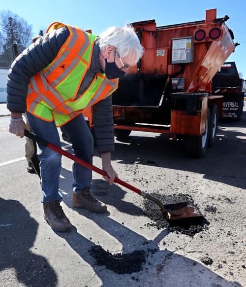 Gov Filling Potholes