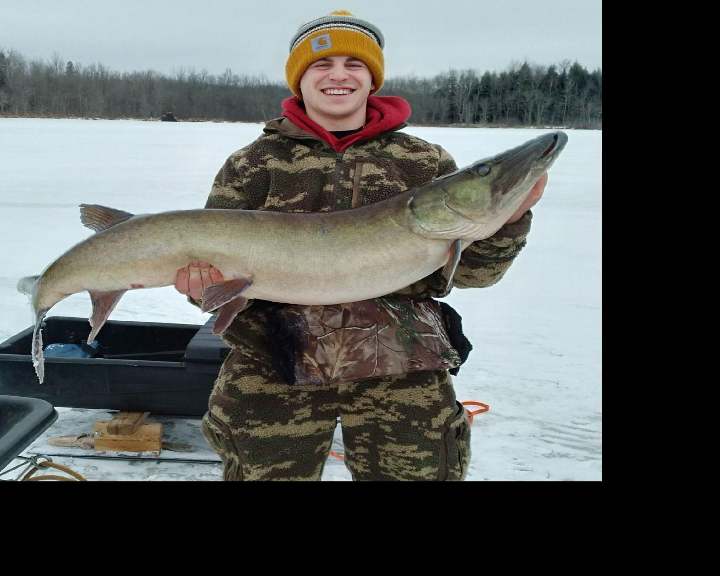 Eau Claire man lands monster muskie while fishing for crappies