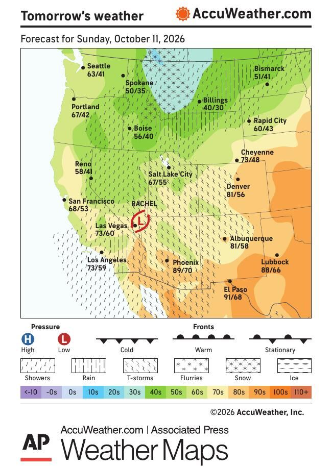AP RE WR1010 WEATHER MAP | Nation & World | leadertelegram.com