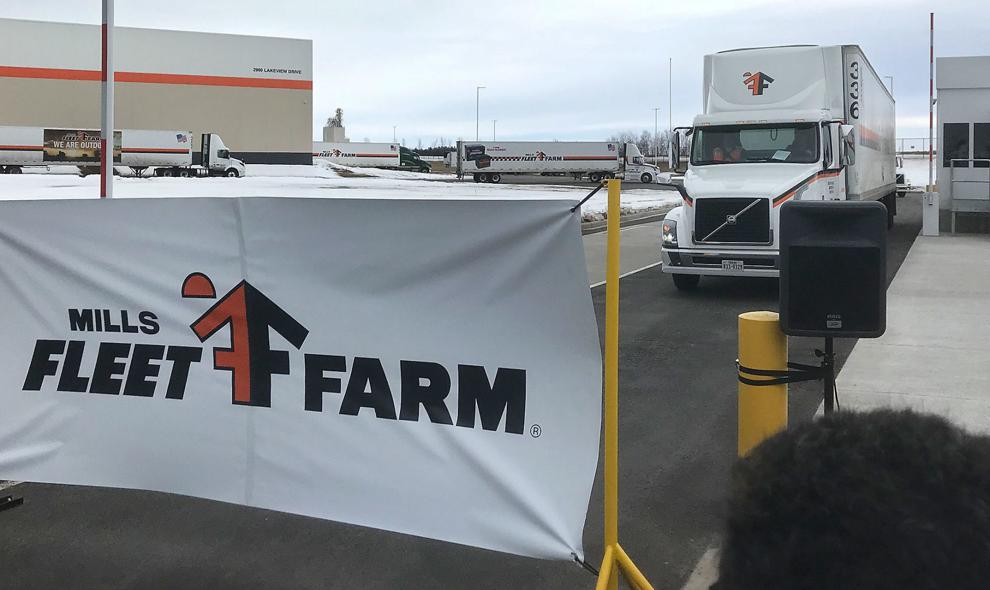 Trucks roll out at Mills Fleet Farm center Front Page