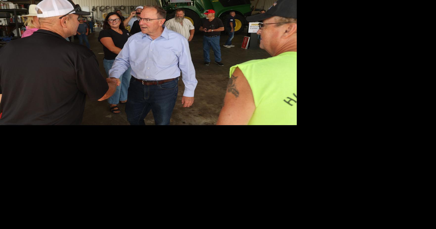 Gov. Candidate Tiffany stops in Osseo while on 'Protect our Farmland' Tour