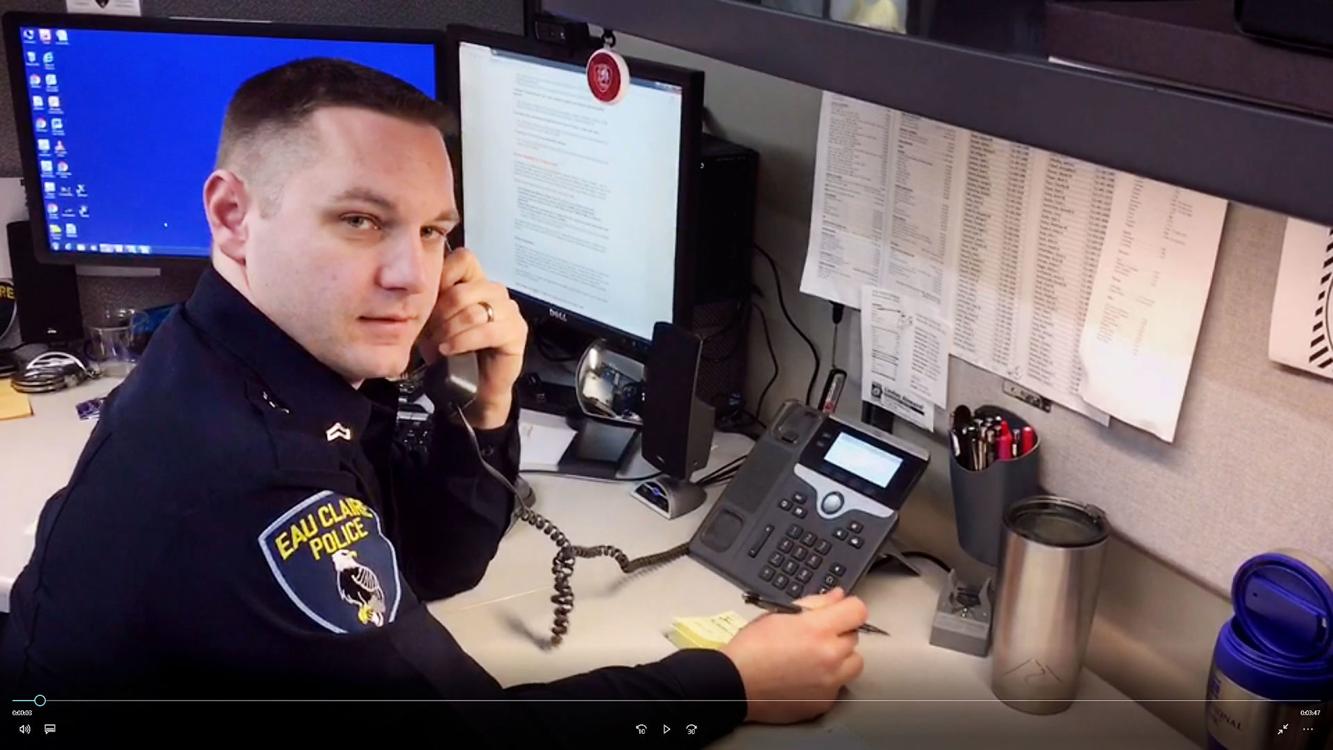 Eau Claire police officer uses social media to connect department