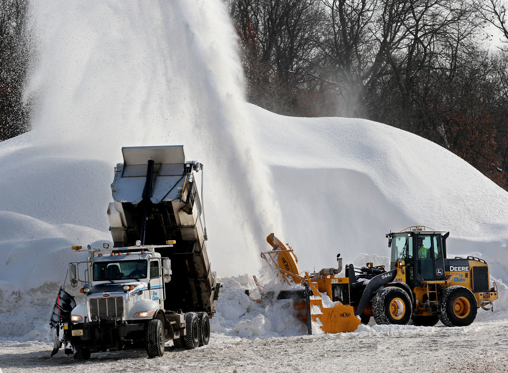 Snow piles aren t at record size but headed in that direction