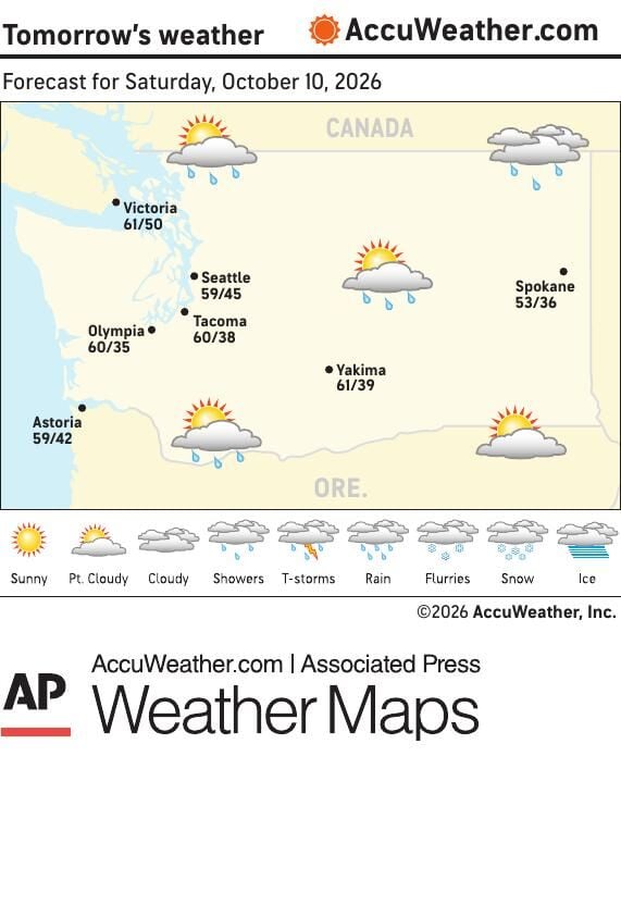 AP HH WA1009 WEATHER MAP | Nation & World | leadertelegram.com