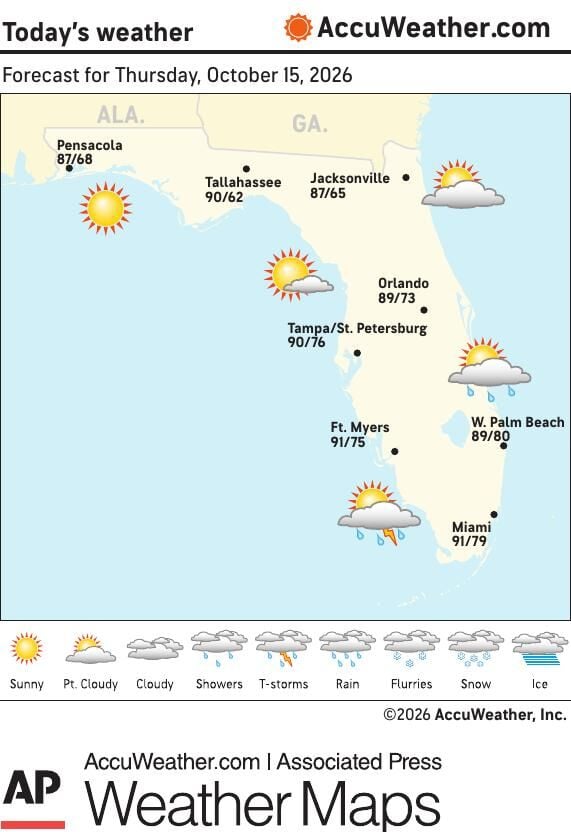 5047 Map.pdf AP EE FL1015 WEATHER MAP | Nation & World | leadertelegram.com