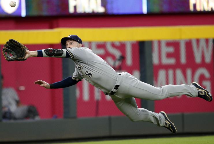 MILWAUKEE, WI - APRIL 07: Milwaukee Brewers left fielder Jesse