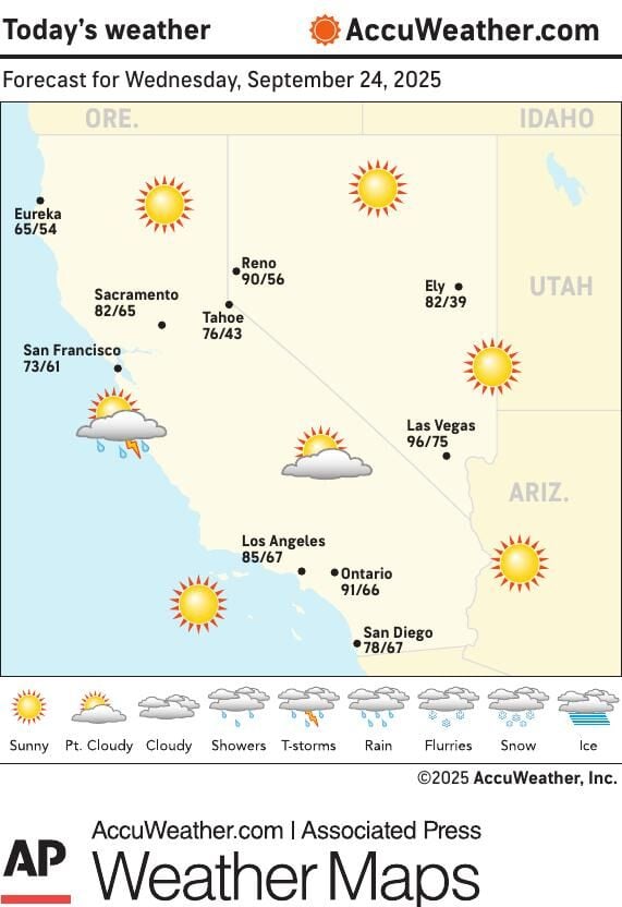 AP AA CANV0924 WEATHER MAP