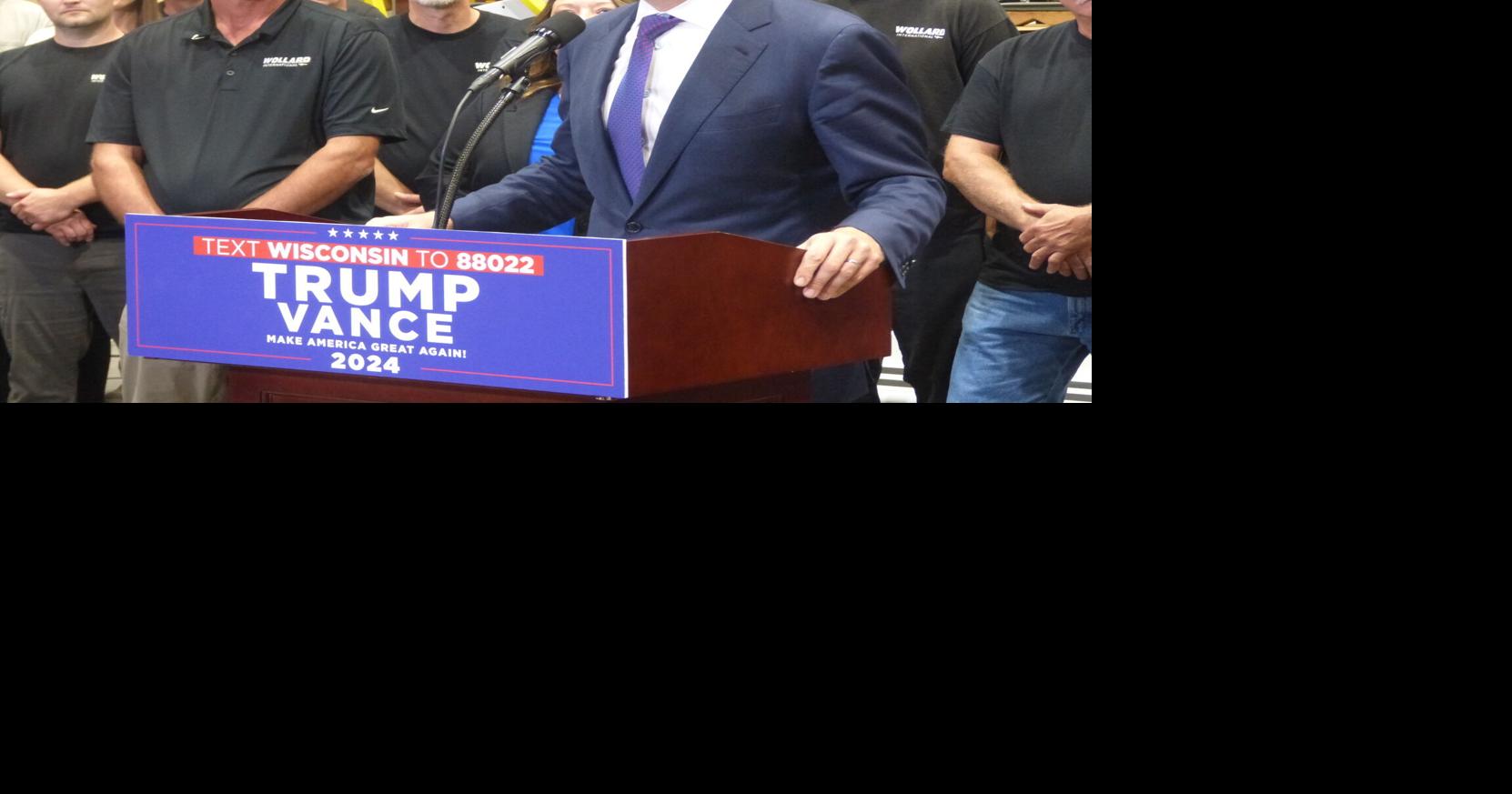 Vance visits EC to contrast against Harris rally, focuses on ...