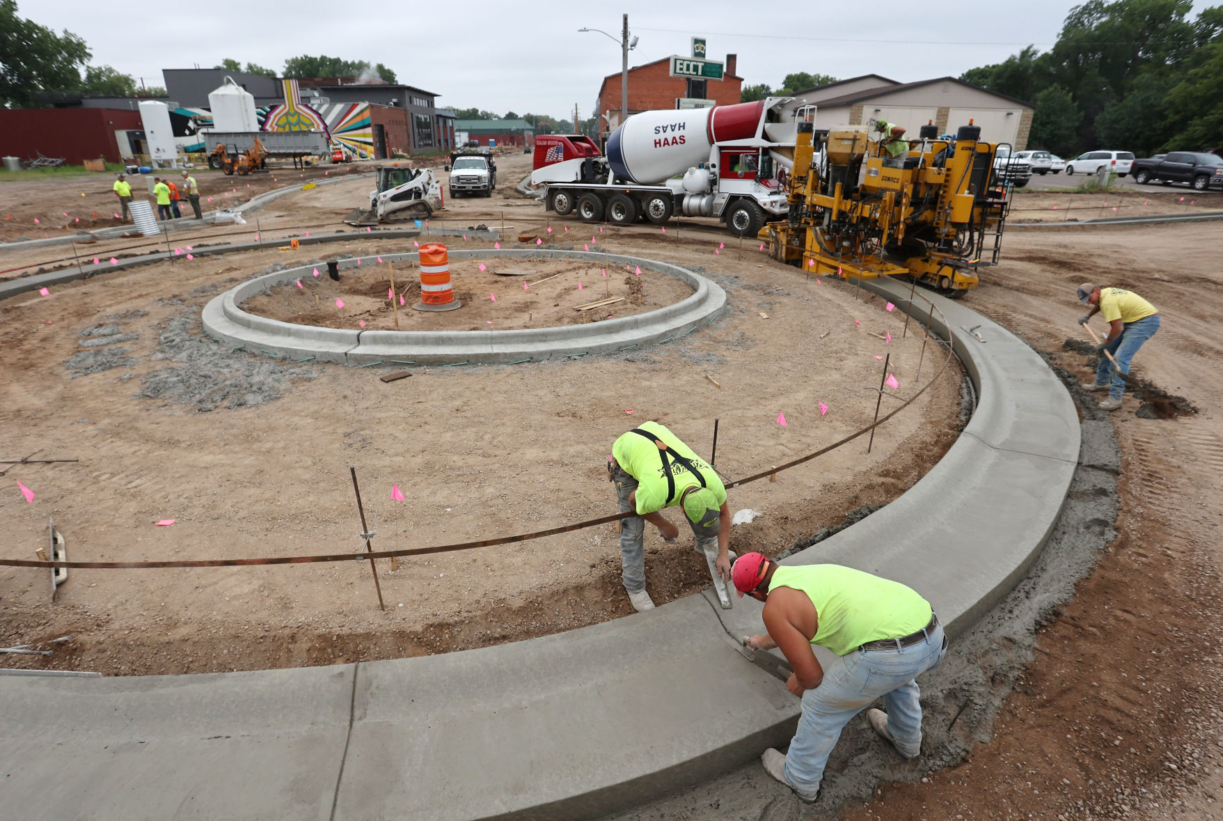 Working on a roundabout Local News leadertelegram